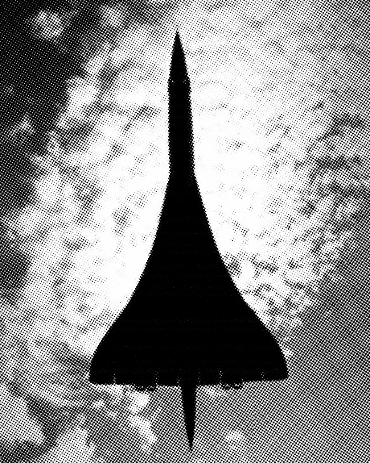 Concorde from below.